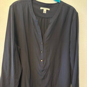 Banana Republic Women's Blouse, Navy Blue, Size XL